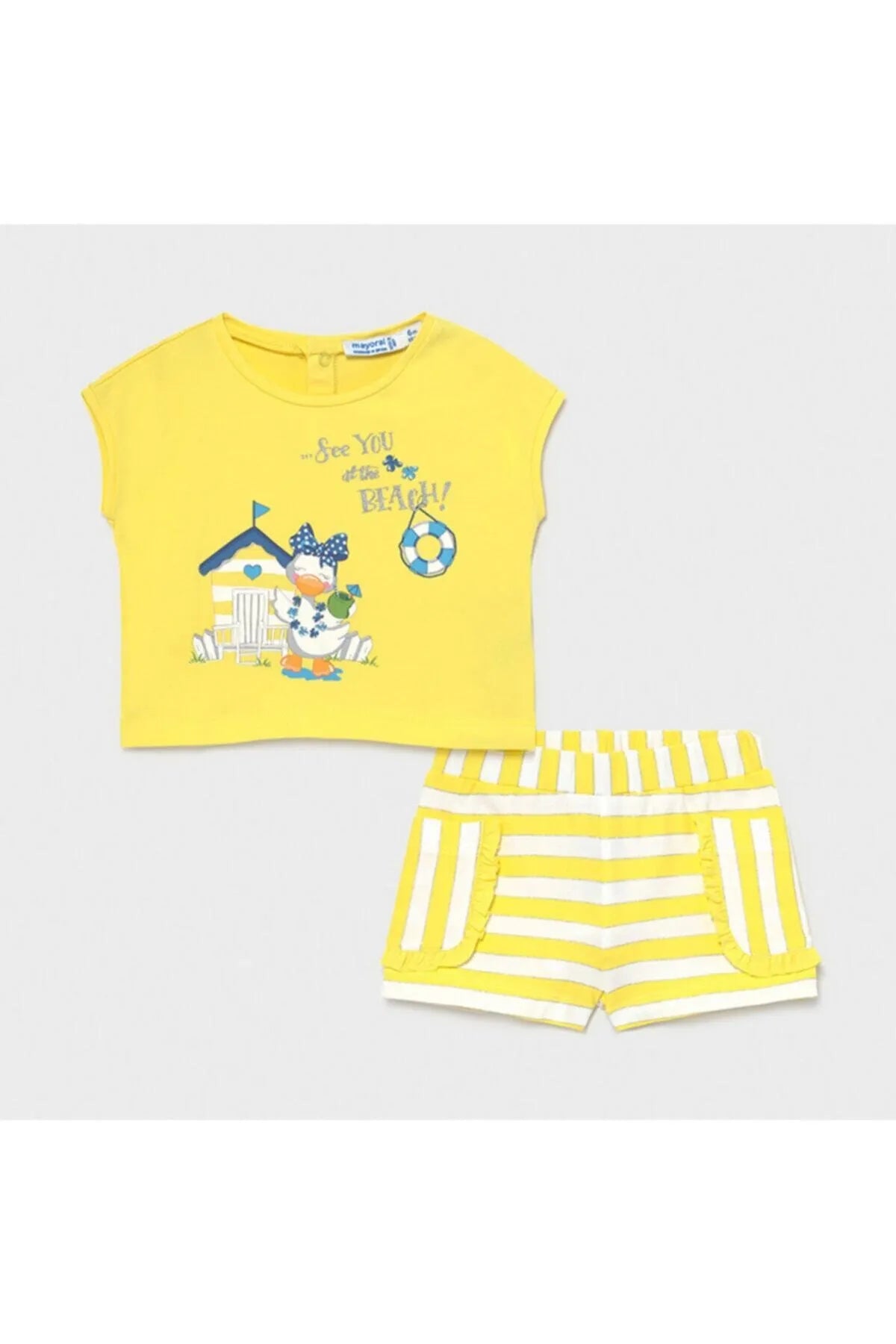 Komplet szorty w paski