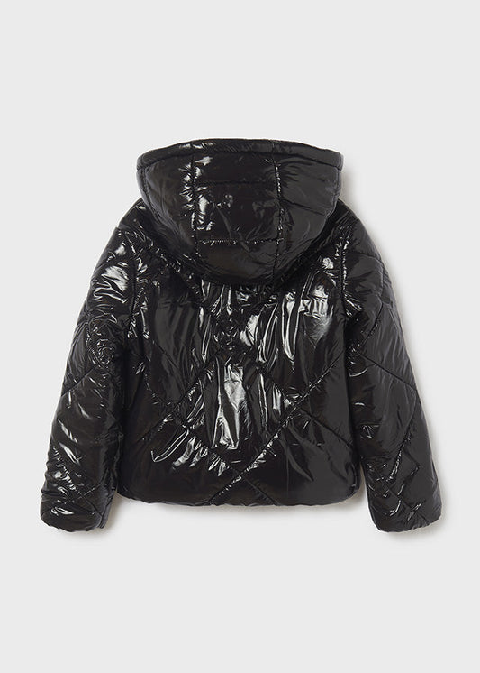 Kurtka Pikowana Romby - Czarny