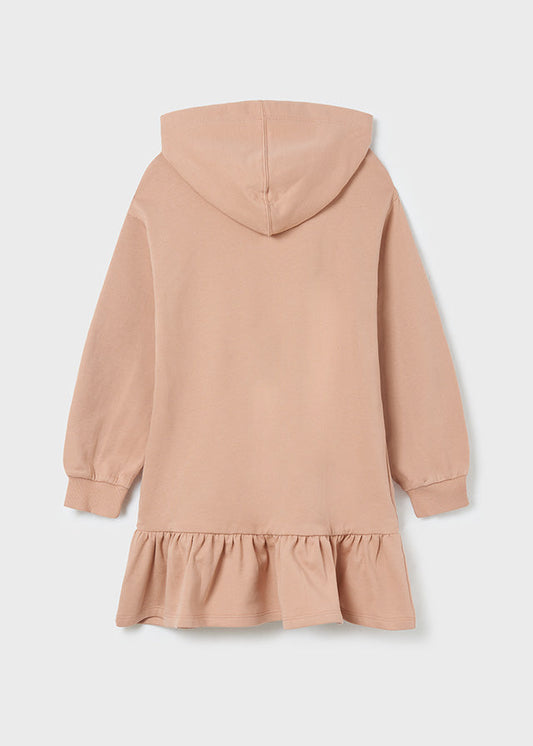 Sukienka Dzianina Drapana - Rozowy