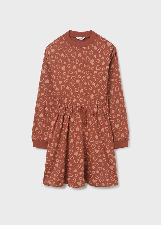 Sukienka Dzianina Nadruk - Masala