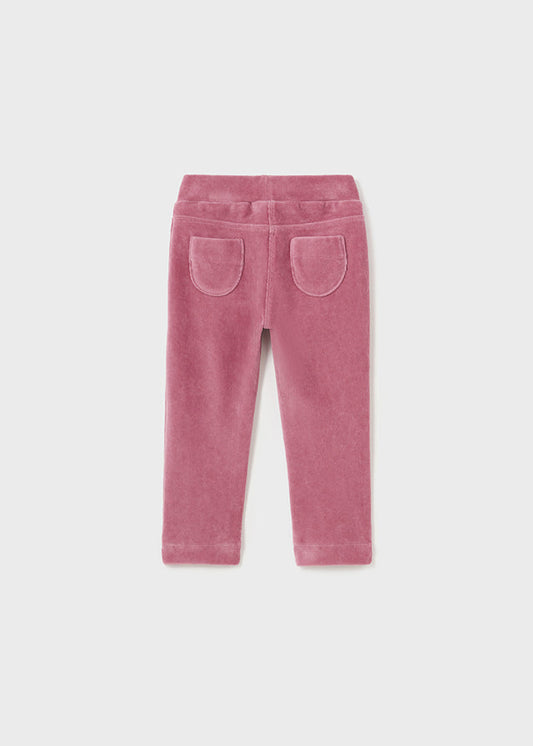 Spodnie dzianina sztruks - Pąsowy