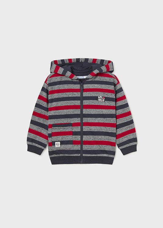 Dres w paski 2 pary spodni - Czerwony