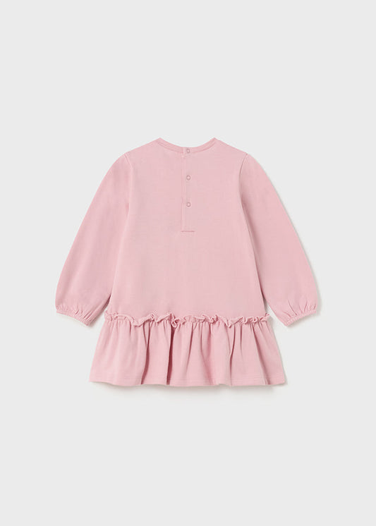 Dzianinowa sukienka play - Różowy