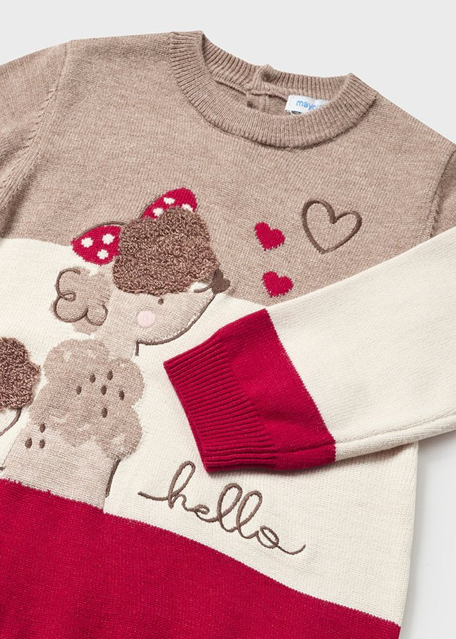 Sukienka trykot - Czerwony