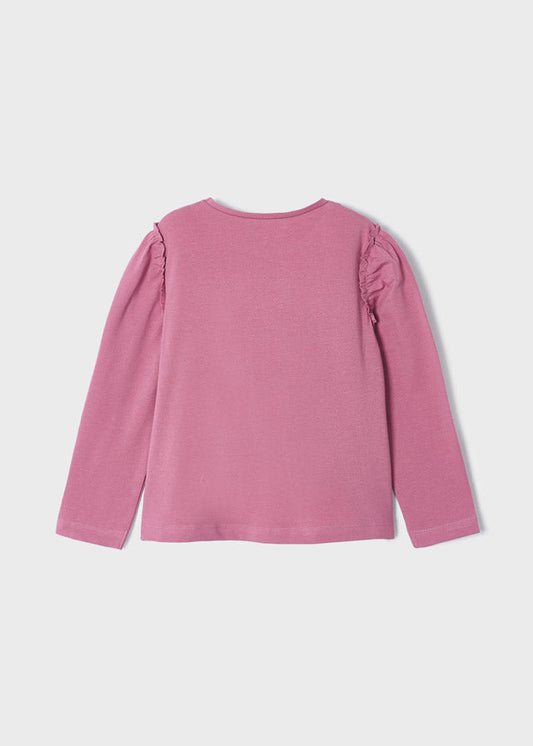 Koszulka długi rękaw z nadrukiem - Orchidea