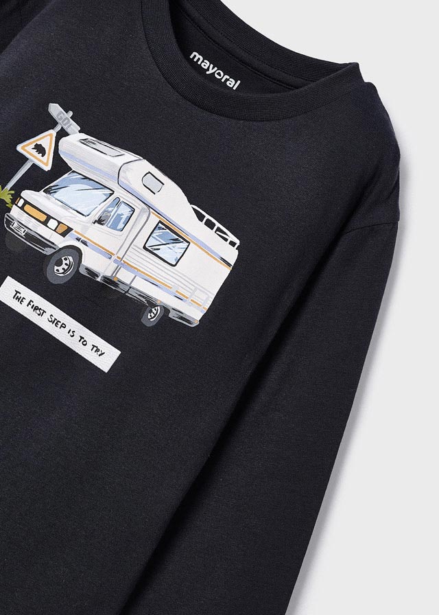 Koszulka długi rękaw "van" - Anthracite