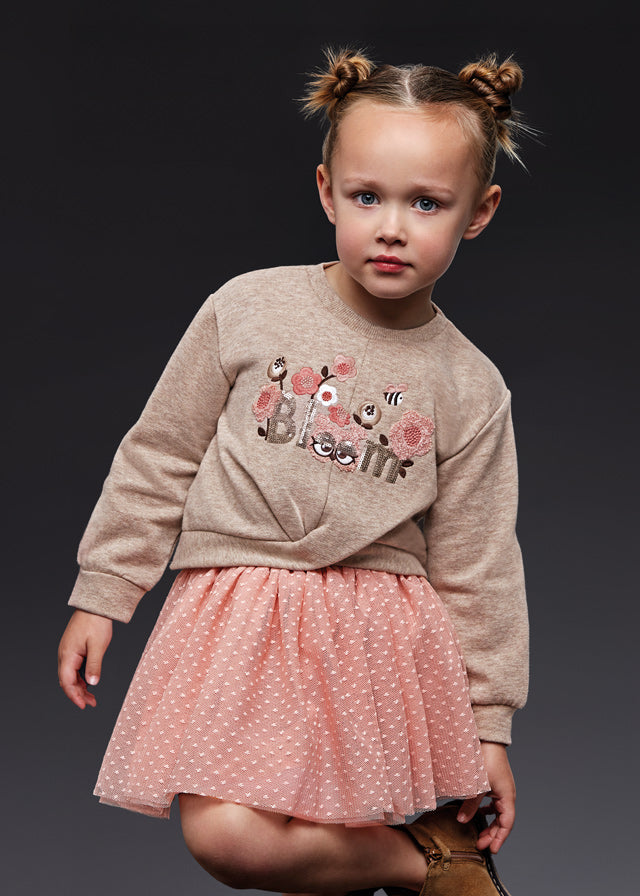 Komplet spódnica tiul - Taupe