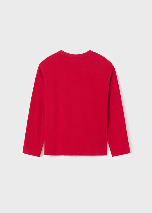 Koszulka długi rękaw skatepark - Czerwony