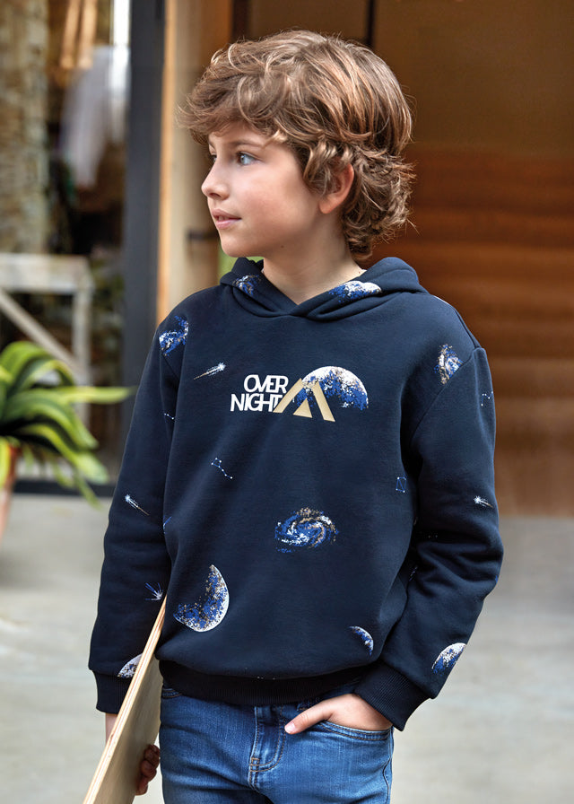 Pulower wzory - Granatowy