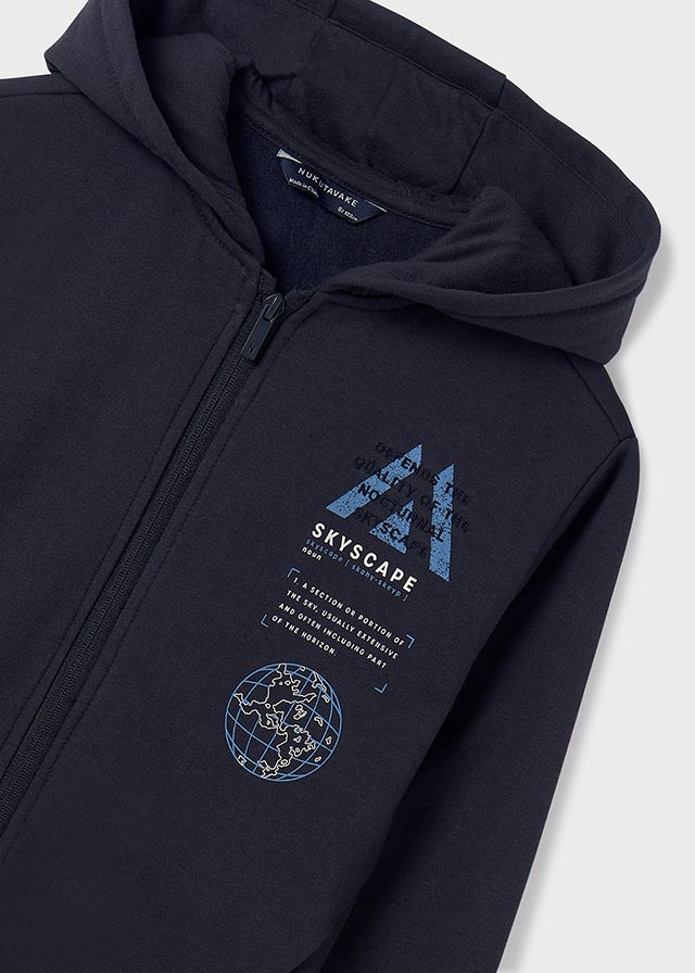 Bluza print - Granatowy