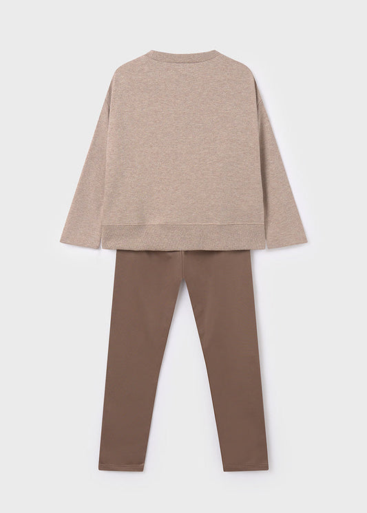 Komplet leginsy haft - Taupe