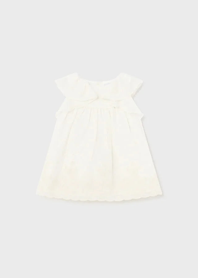 Sukienka Haft - Kolor Kremowy