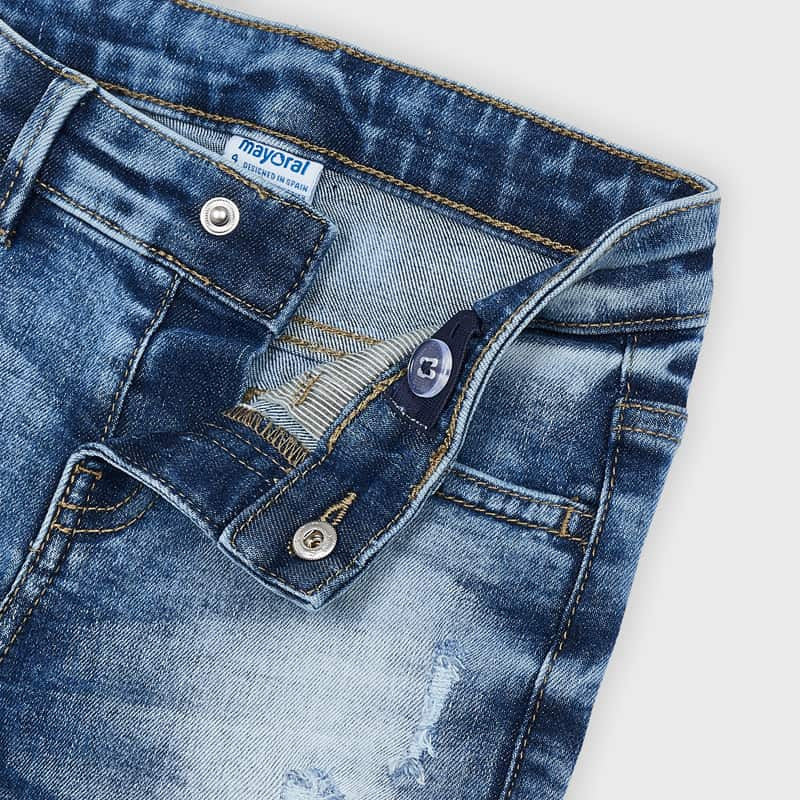 Spodnie jeans przetarcia