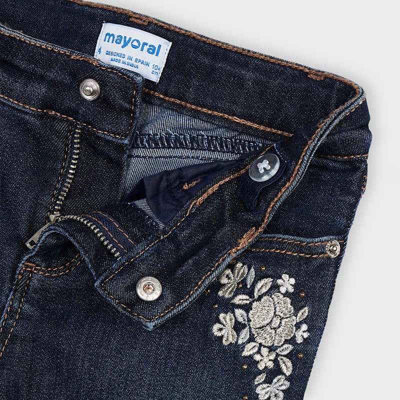 Spodnie długie jeans lurex