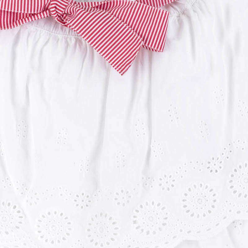 Spódnica popelina z perforacj