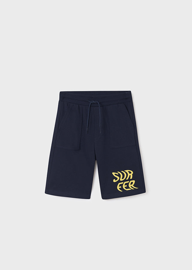 Bermudy Neon - Granatowy