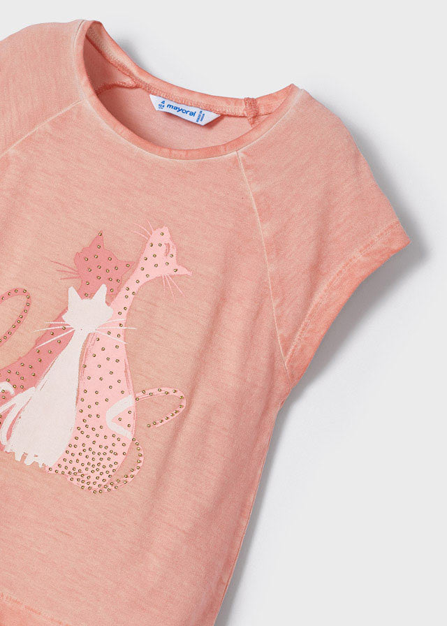 Koszulka krótki rękaw ręcznie barwiona