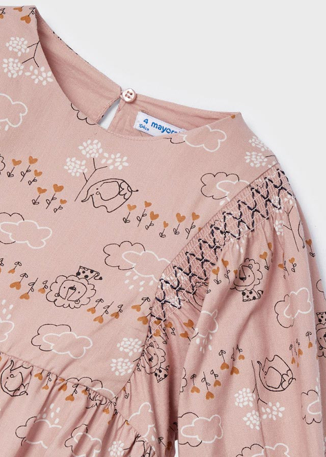 Sukienka z marszczonym karczk