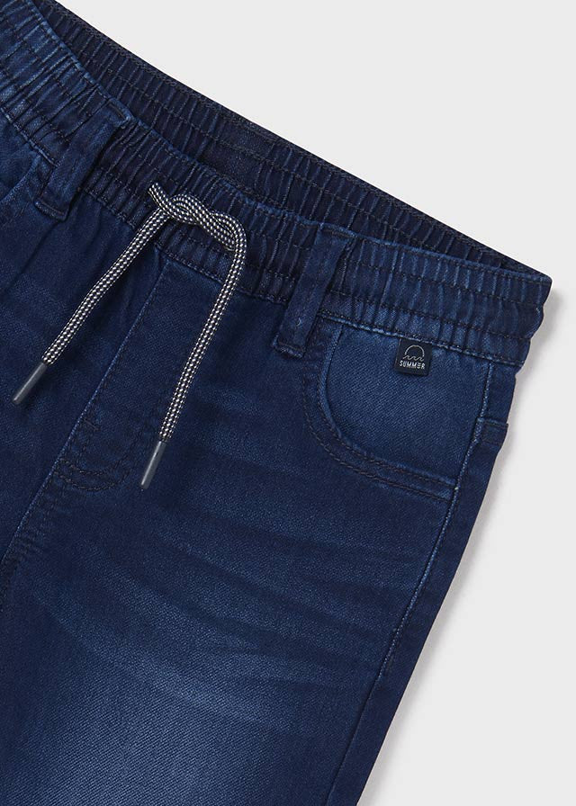 Bermudy soft denim jogger