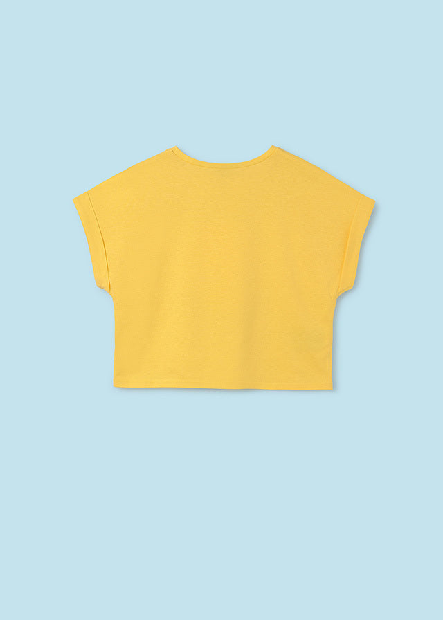 Koszulka krótki rękaw grafika - kolor Mimoza