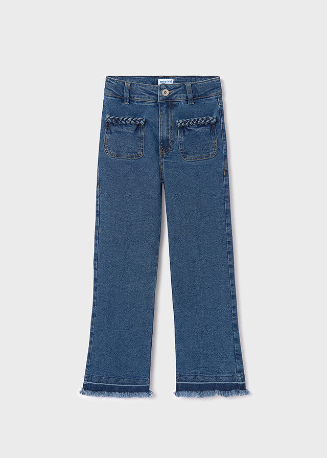 Spodnie jeans - kolor Ciemny