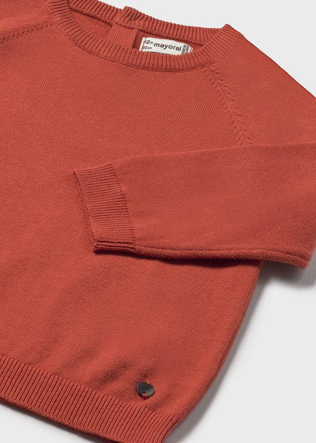 Sweter bawełna - Miedziany