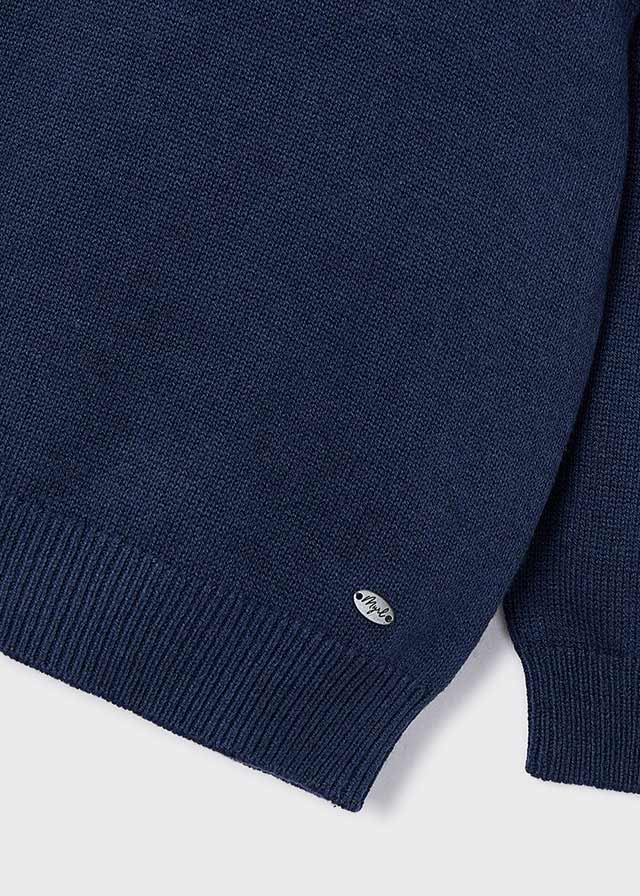 Sweter z lamówką - Blue