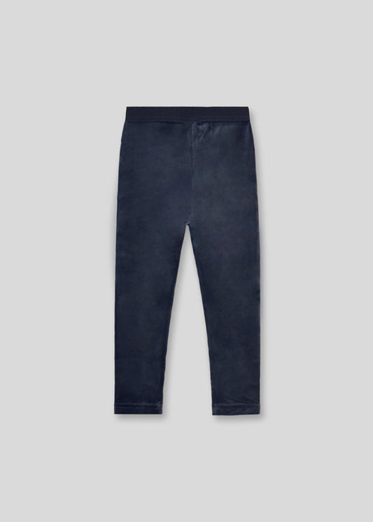 Leginsy aksamit basic - Granatowy