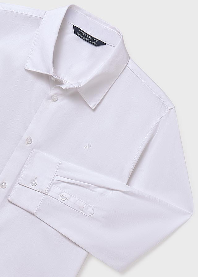 Koszula długi rękaw basic - Biały