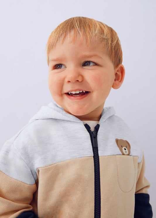 Dres dzianina 2 części basic - Blue