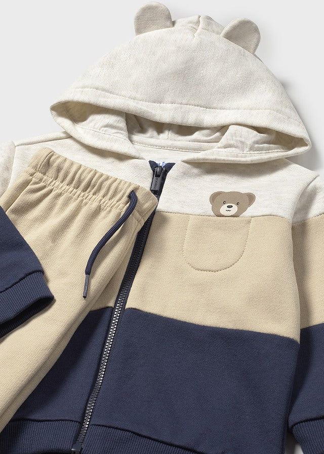 Dres dzianina 2 części basic - Blue