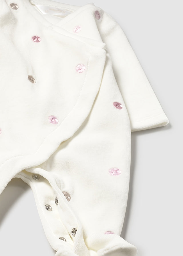 Zestaw 2 pajacyki - Róż.baby