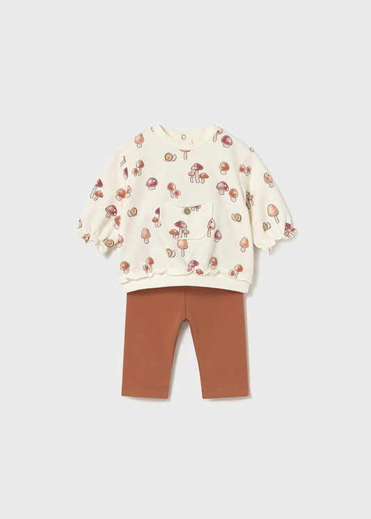 Komplet 4-cz. z legginsami - Cynamon