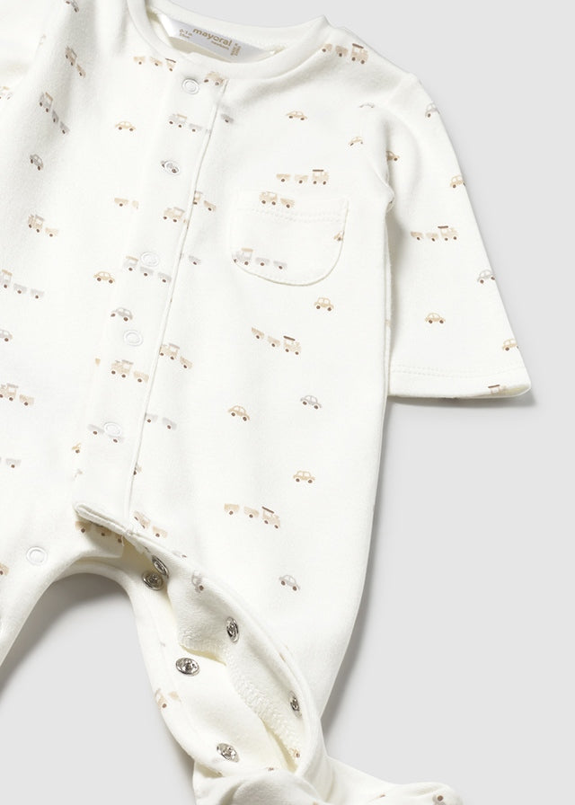 Set 2 śpioszki interlock - Soja