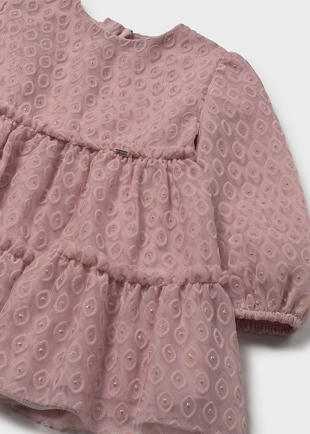 Sukienka z tiulem - Kwarc