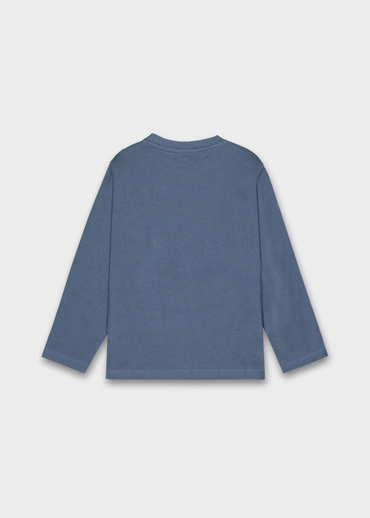 Koszulka długi rękaw embossed - Steel