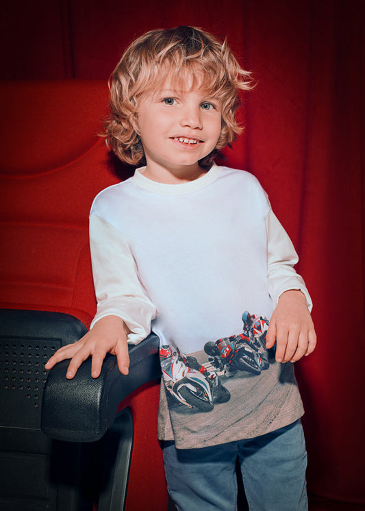 Koszulka długi rękaw dziecięca - Motorbikes