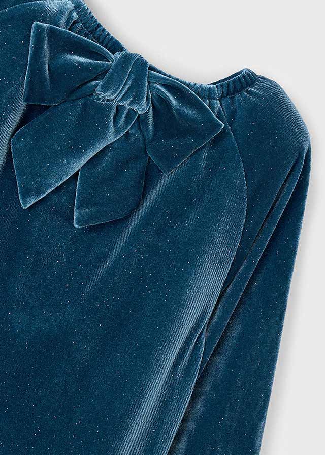 Sukienka aksamitna błysk - Ocean