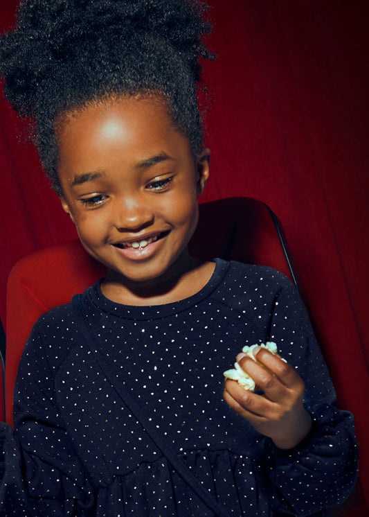 Dresowa sukienka z torebką - Granatowy