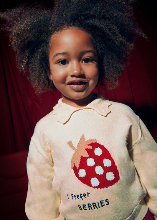 Komplet ze spódnicą żakard - Czerwony