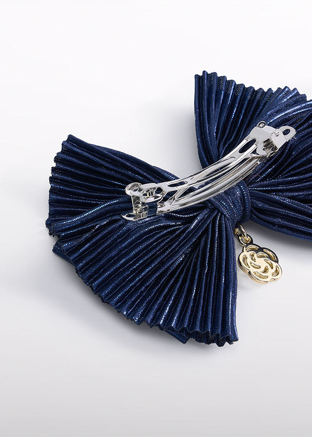 Spinka plisowana - Granatowy