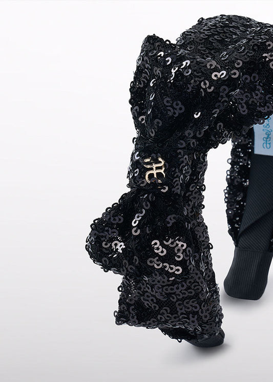 Opaska z cekinami - Black