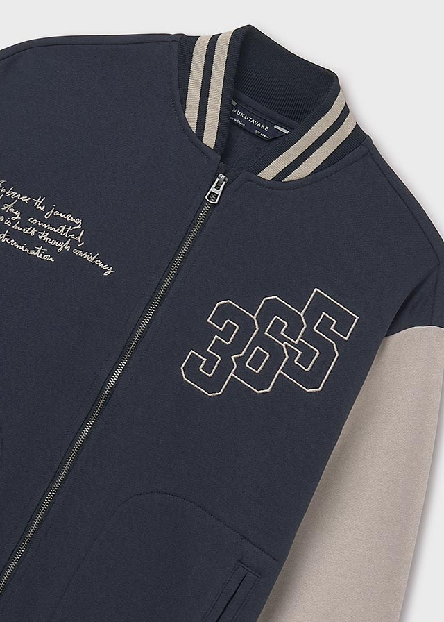 Bomberka dzianina - Granatowy