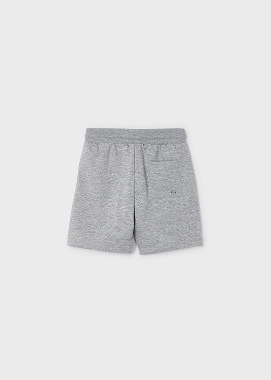 Bermudy dzianina basic - Szary