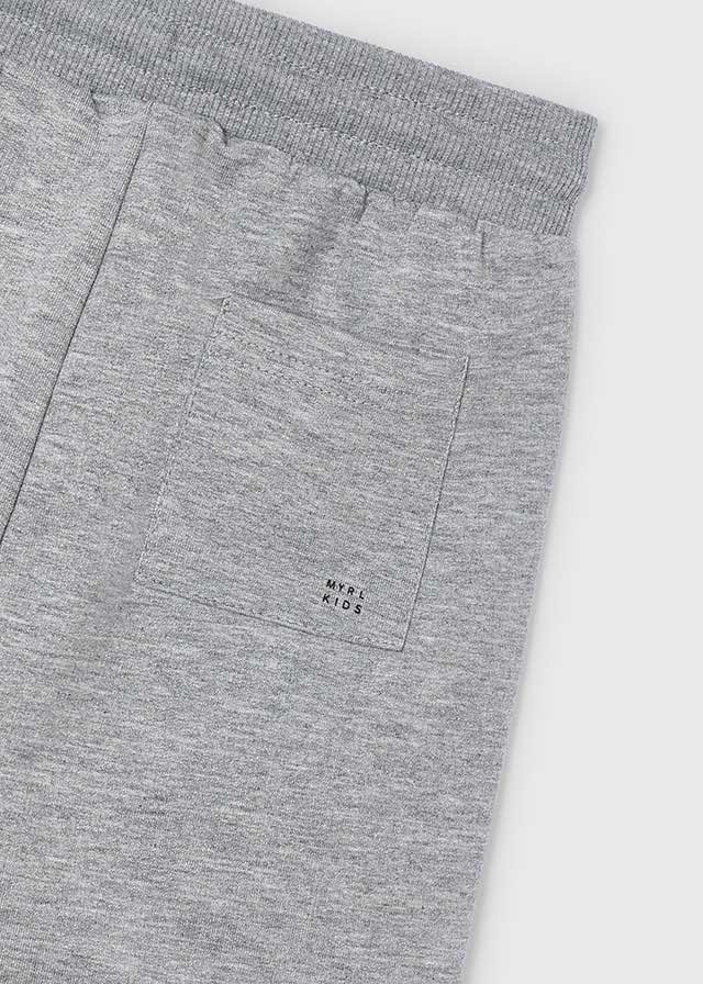 Bermudy dzianina basic - Szary