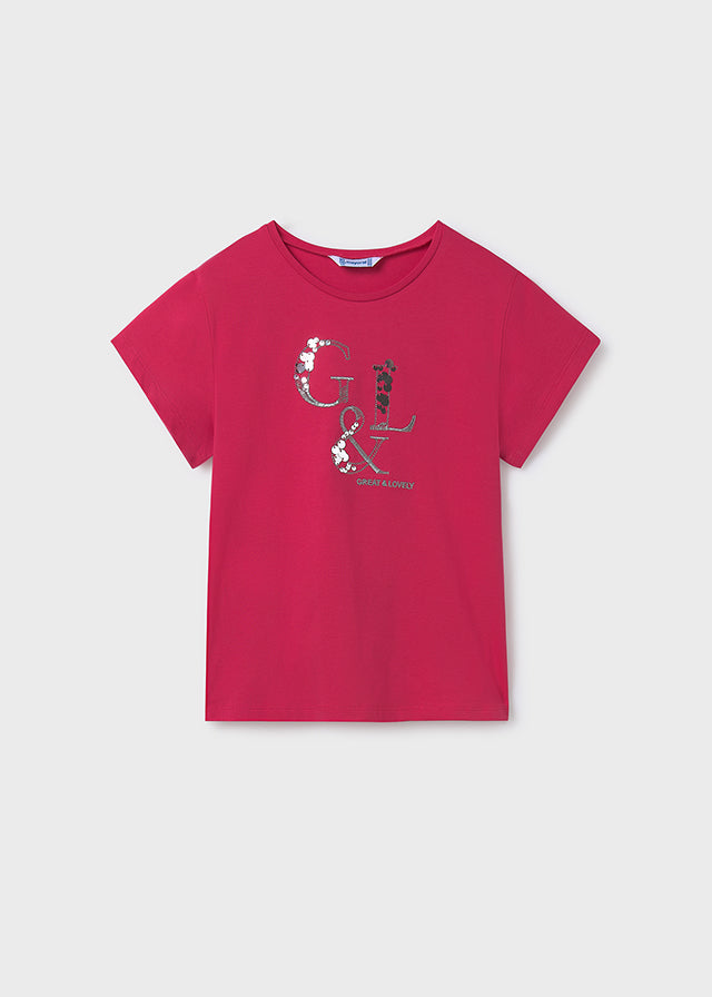 Koszulka krótki rękaw basic - Hibiskus