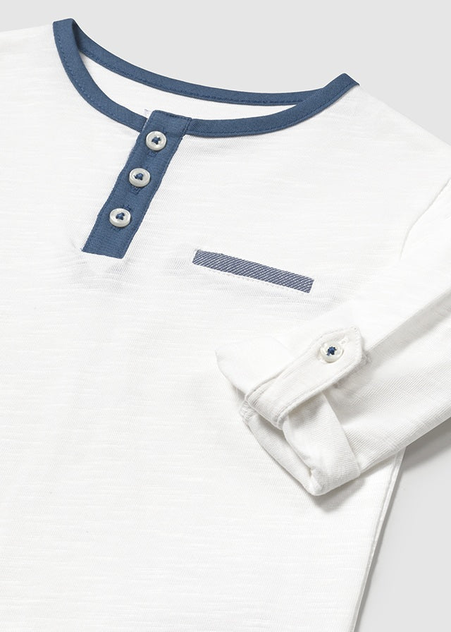 Koszulka długi rękaw elegancka - WhiteRegat