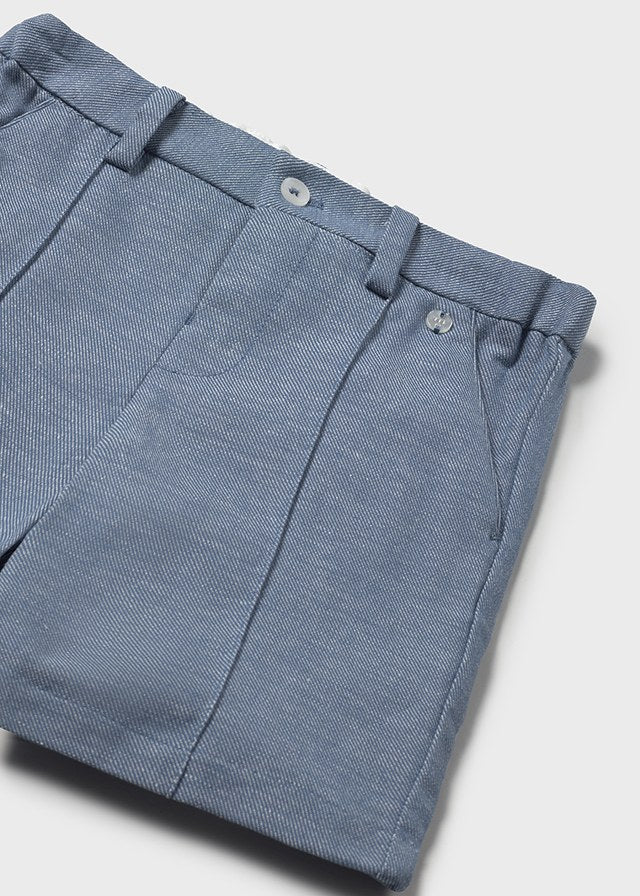 Bermudy wizytowe - Niebieski