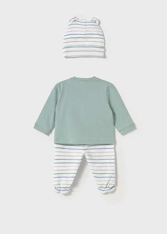 Komplet Półśpioszki/czapeczka - Nefryt