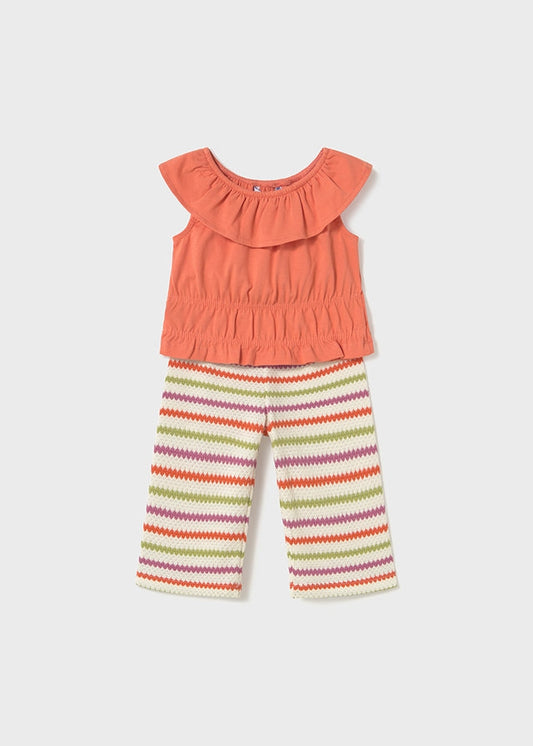 Komplet z długmi spodniami - Marchewka